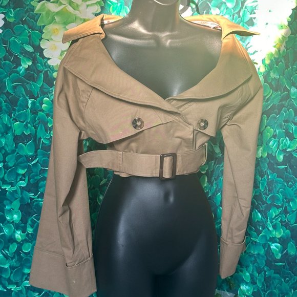 SOLD!!!!! NWOT - Naked Wardrobe I’ve Got That Flare Cropped Jacket (Size M) - Picture 4 of 5